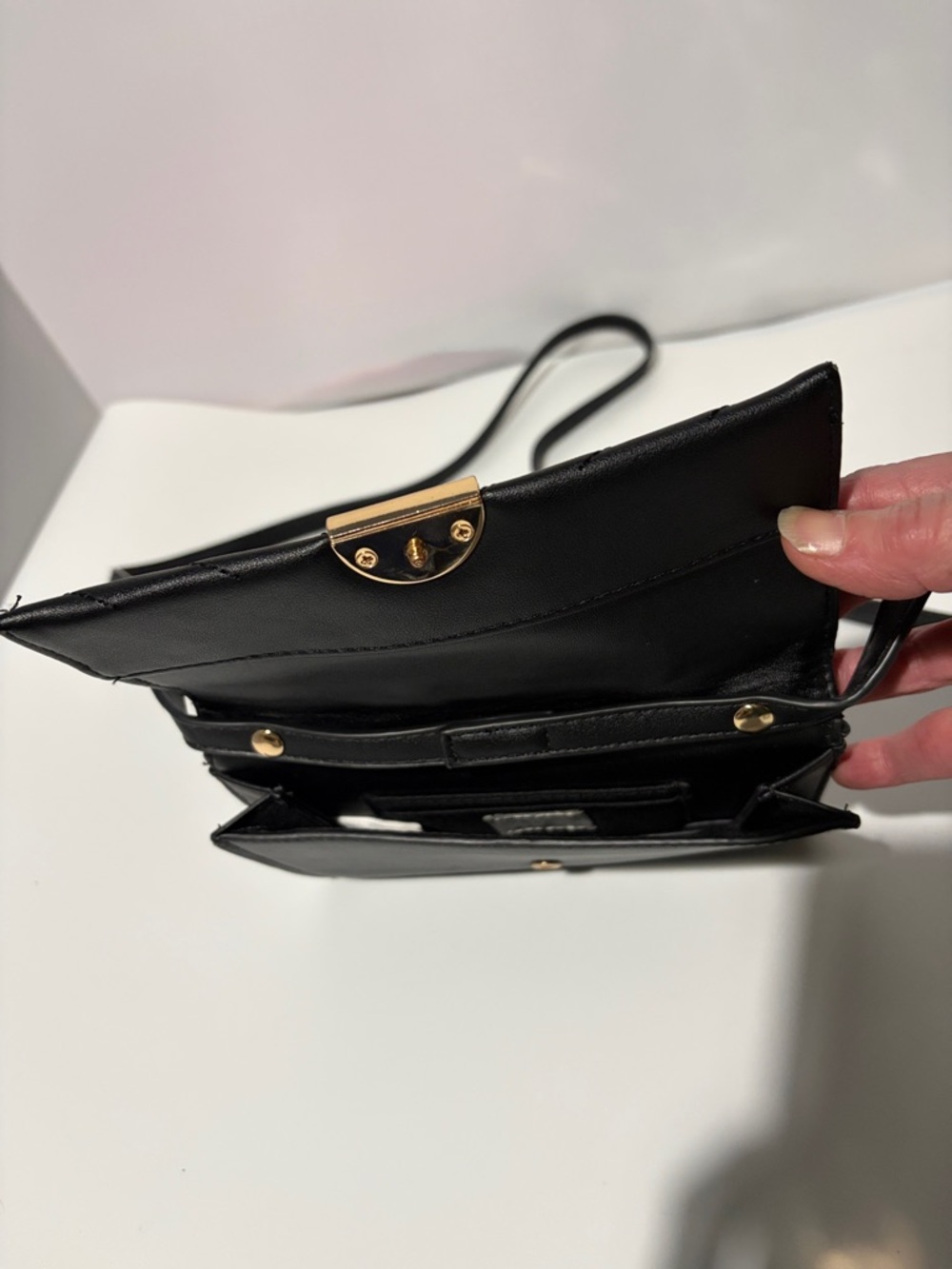 a new day Black Quilted Crossbody with Gold-Tone‎ Clasp - Picture 3 of 9